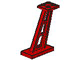 Support 2 x 4 x 5 Stanchion Inclined [5mm wide posts] in Red