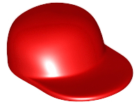 Hat / Cap Long Peak [Plain] in Red