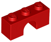 Brick Arch 1 x 3 in Red