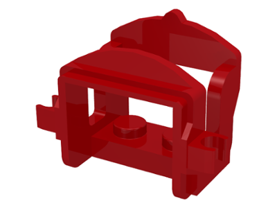 Animal / Creature Accessory, Saddle [Two Clips] in Red
