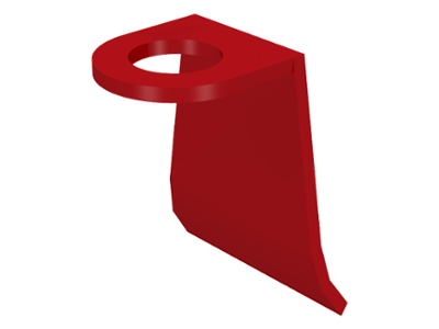 Minifig Neckwear Cape [Plastic] in Red