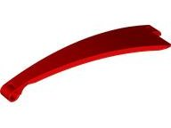 Technic Panel Curved 3 x 13 x 2 Tapered, Left #52 in Red