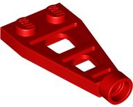 Plate Special 1 x 2 with Long Stud Receptacle (Space Wing) in Red