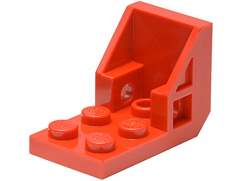 Bracket 3 x 2 - 2 x 2 [aka Space Seat] in Red