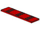 Plate Special 4 x 16 with 24 studs in Red