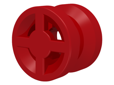 Wheel 8 x 6 in Red