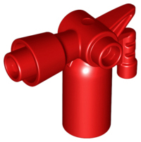 Duplo Fire Extinguisher with Lines on Handle in Red