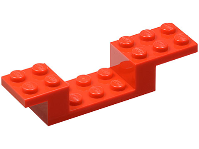 Bracket 8 x 2 x 1 1/3 in Red