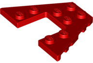 Wedge Plate 4 x 6 in Red