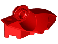 Large Figure Foot, with Rotation Joint Ball Half [Vertical Side] in Red