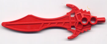 Large Figure Weapon Sword, Vladek (Series 1) in Red