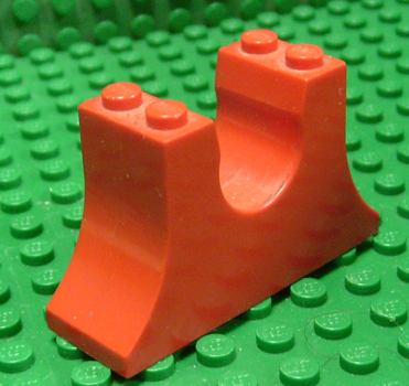 Fabuland Ferris Wheel Axle Support 2 x 6 x 3 in Red