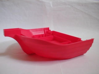Boat Hull Section, Giant Bow 19 x 22, Base in Red
