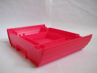 Boat Hull Section, Giant Middle 16 x 22 in Red
