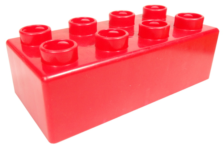 Quatro Brick 2 x 4 in Red