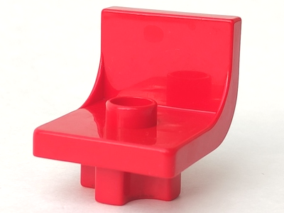 Duplo Chair 2 x 2 x 2 with One Stud in Red
