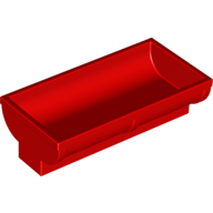 Duplo Horse Trough 2 x 4 x 2 in Red