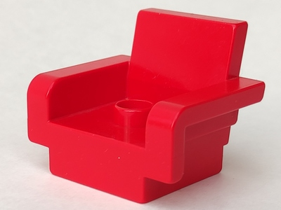 Duplo Chair with 1 Stud in Red