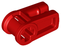 Wire Clip with Axle Hole in Red
