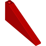 Brick Sloped 25° 1 x 8 x 3 in Red