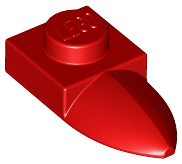 Plate Special 1 x 1 with Tooth in Red
