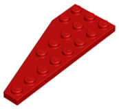 Wedge Plate 8 x 3, 22° Right in Red