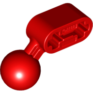 Technic Beam 1 x 2 with Ball Joint Angled in Red