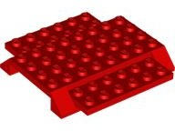 Aircraft Fuselage 6 x 8 Top in Red