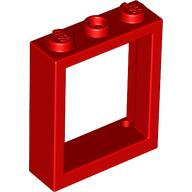 Window Frame 1 x 3 x 3 in Red
