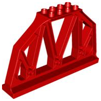 Duplo Bridge Girder in Red