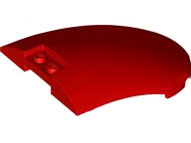 Windscreen 6 x 8 x 2 Curved in Red