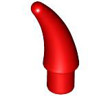 Animal Body Part, Barb / Claw / Tooth / Talon / Horn, Small in Red