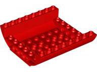 Brick Curved Inverted 8 x 8 x 2 Double in Red