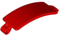 Technic Panel Curved 3 x 9 in Red