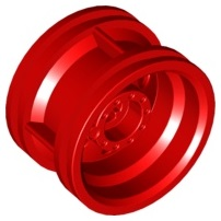 Wheel 30.4 x 20 without Pinholes, with Reinforced Rim in Red