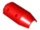 Tipper Drum 3 x 6 x 10 Cement Mixer Half with 4 Technic Pin Holes in Red