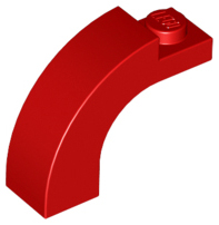 Brick Arch 1 x 3 x 2 Curved Top in Red