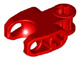 Technic Axle Connector 2 x 3 with Ball Socket, Closed Sides, Squared Ends in Red