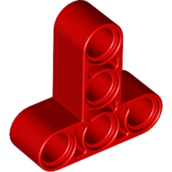 Technic Beam 3 x 3 T-Shape Thick in Red