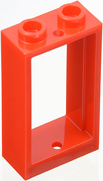 Window 1 x 2 x 3 Flat Front in Red