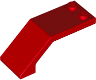 Windscreen 5 x 2 x 1 2/3 in Red