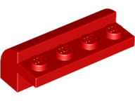 Brick Curved 2 x 4 x 1 1/3 in Red