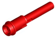 Technic Pin 1/2 with 2L Bar Extension in Red
