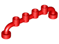 Bar 1 x 6 [Closed Studs] in Red