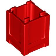 Container Box 2 x 2 x 2 - Top Opening in Red