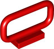 Bar 1 x 4 x 2 in Red