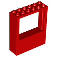 Window 2 x 6 x 6 Freestyle in Red