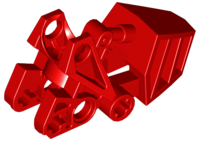Large Figure Foot, with Ball Joint Socket with Flat Top 3 x 6 x 2 1/3 in Red