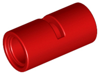 Technic Pin Connector Round [Slotted] in Red