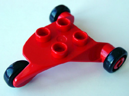 Duplo Airplane Small Undercarriage in Red